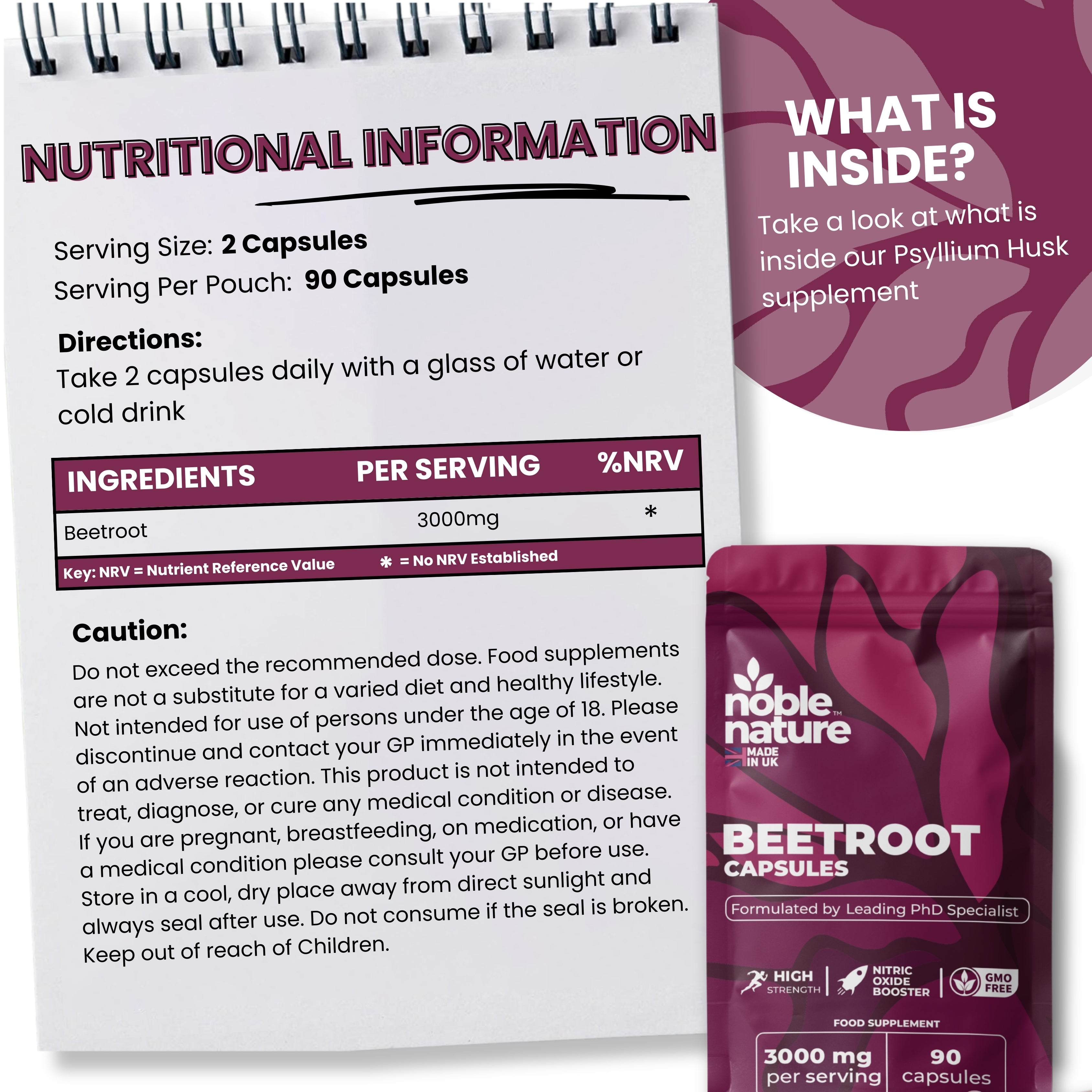 Beetroot Capsules - 3000mg