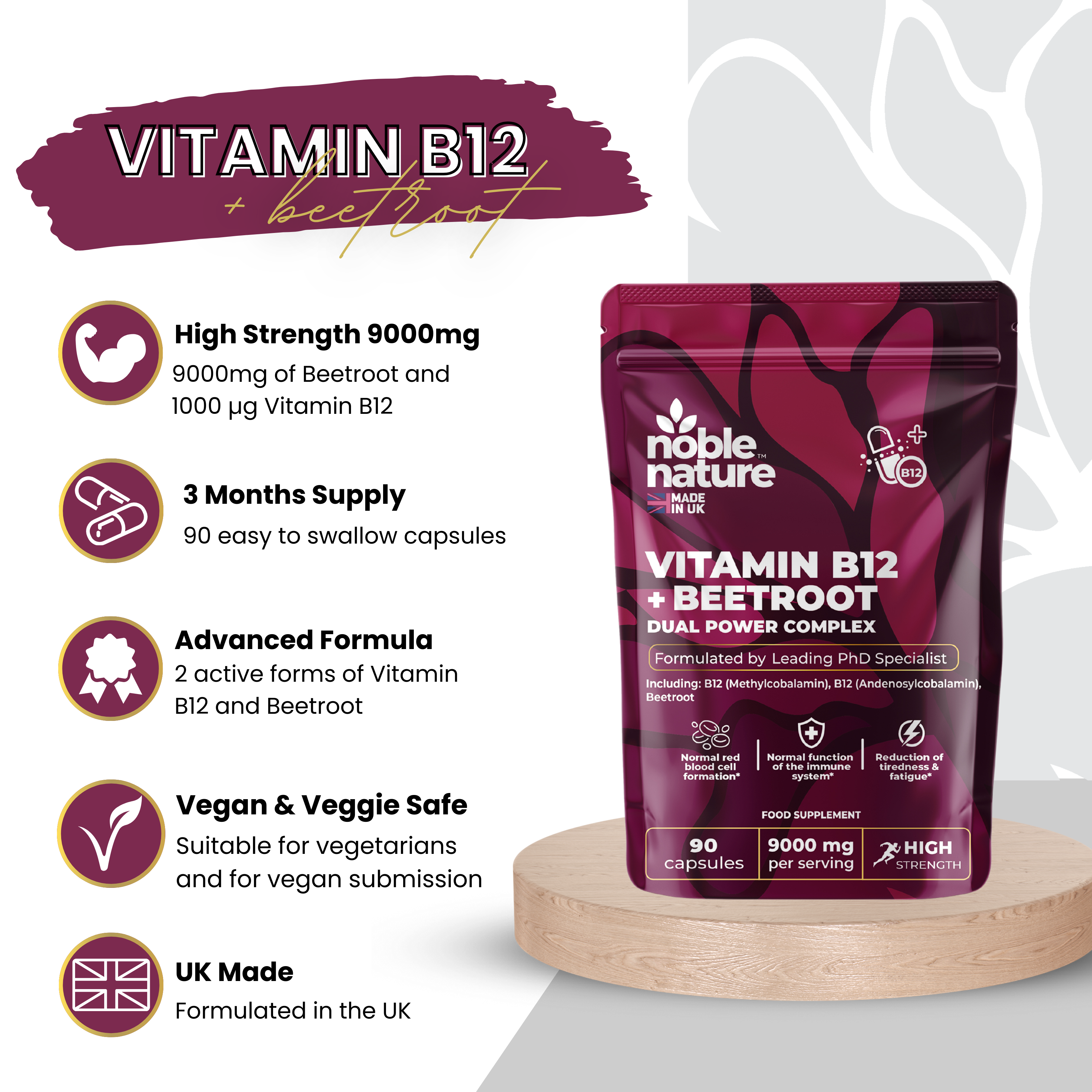 Vitamin B12 & Beetroot Dual power