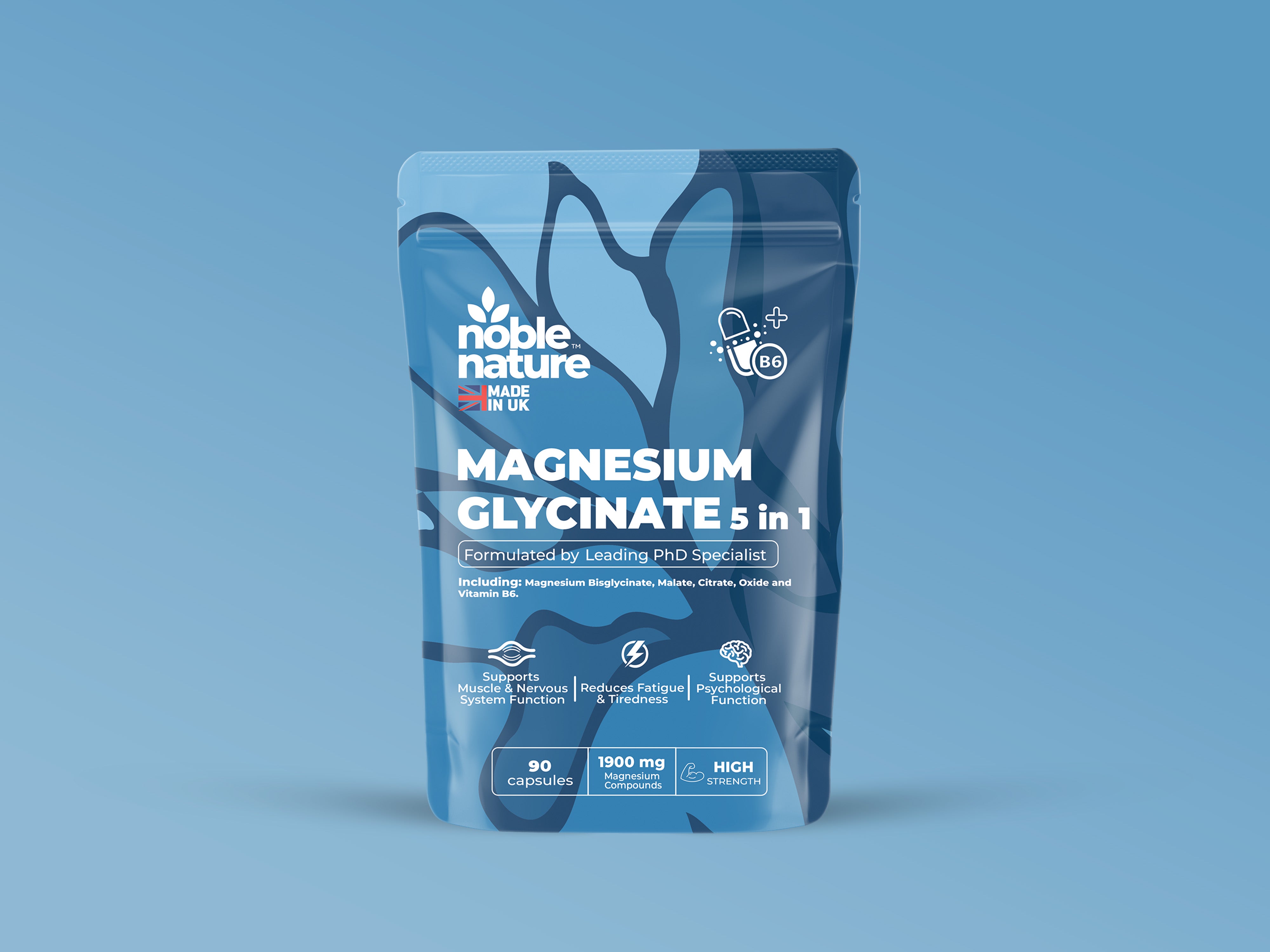 Magnesium Glycinate 5 in 1 high strength Capsules